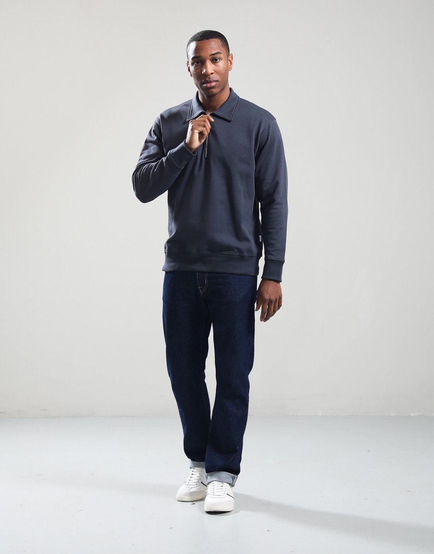 Norse Projects Half Zip Sweatshirt Graphite