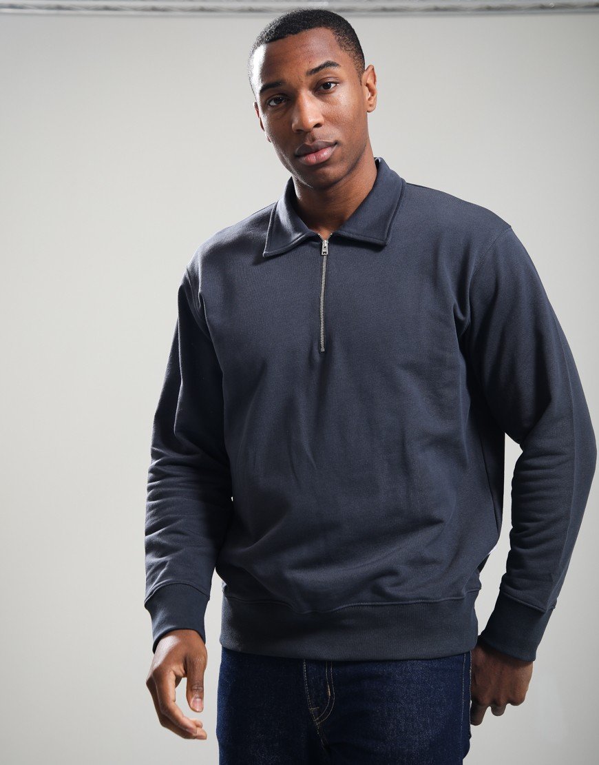 Norse Projects Half Zip Sweatshirt Graphite