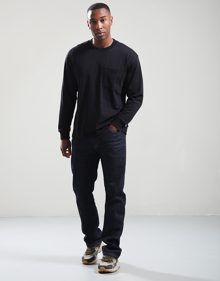 Norse Projects Heavy Loose Lone Sleeve T-Shirt Black