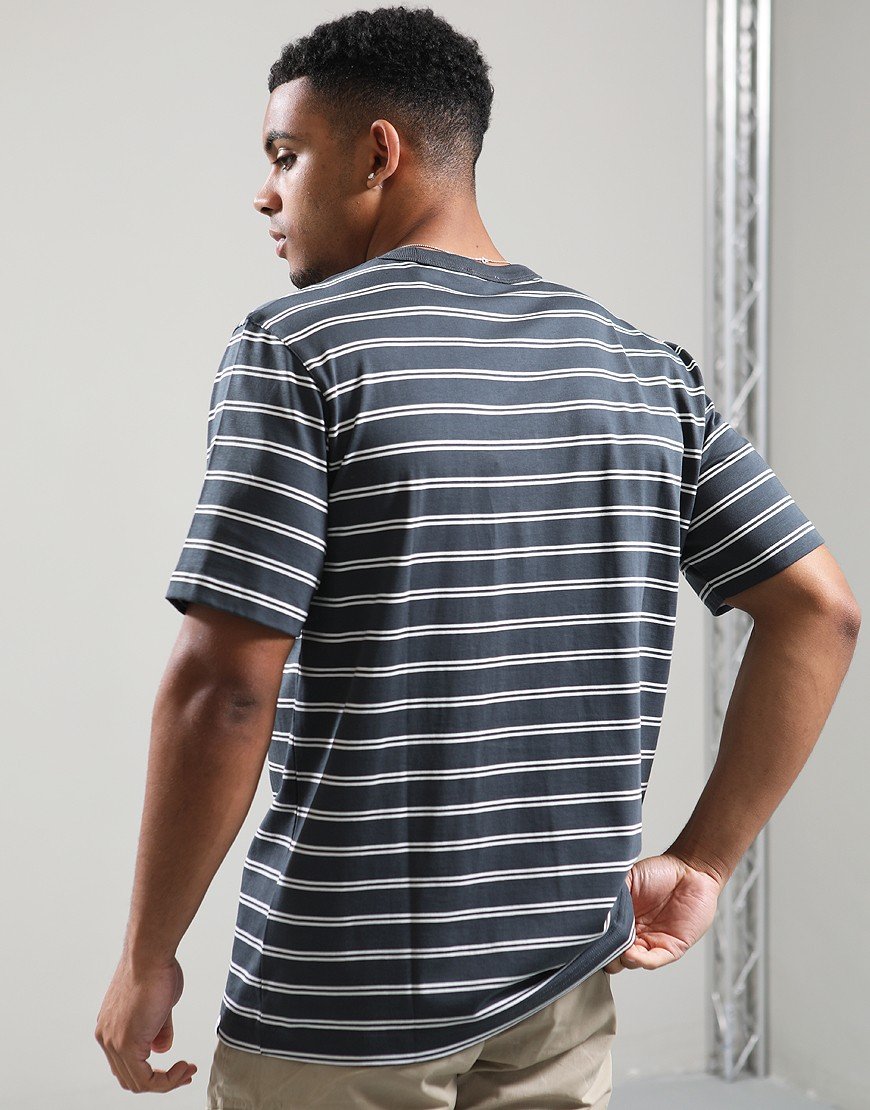Norse Projects Holger Organic Sailor Stripe Pocket T-Shirt Battleship Grey