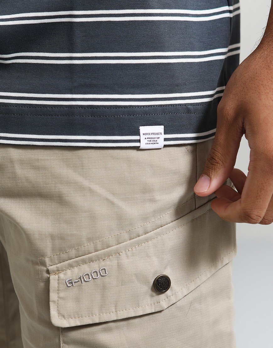 Norse Projects Holger Organic Sailor Stripe Pocket T-Shirt Battleship Grey