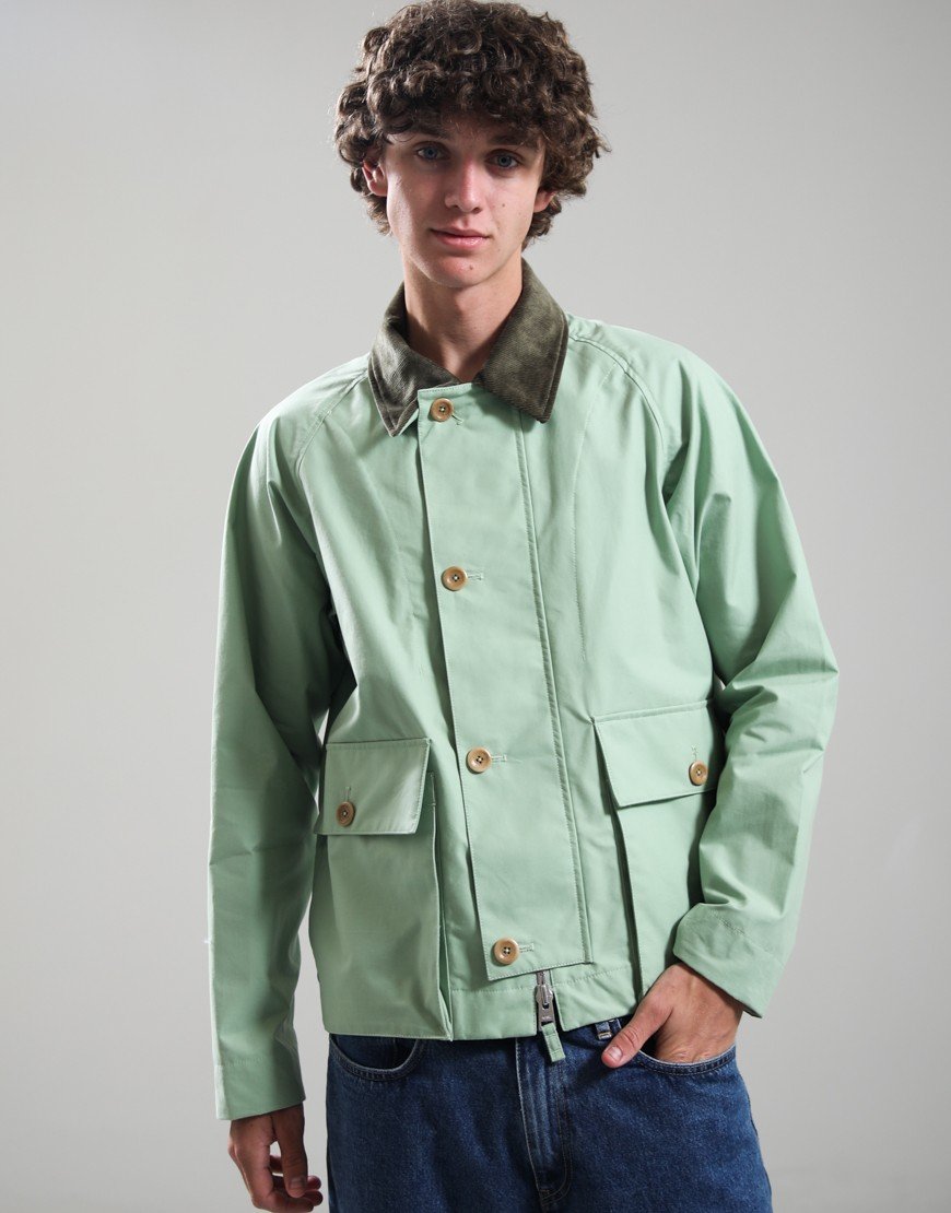 Norse Projects Holmen Wax Raglan Light Jacket Basil