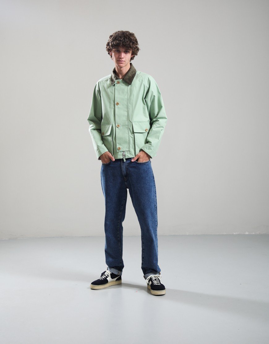 Norse Projects Holmen Wax Raglan Light Jacket Basil