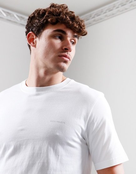 Norse Projects Johannes Logo Print T-Shirt White
