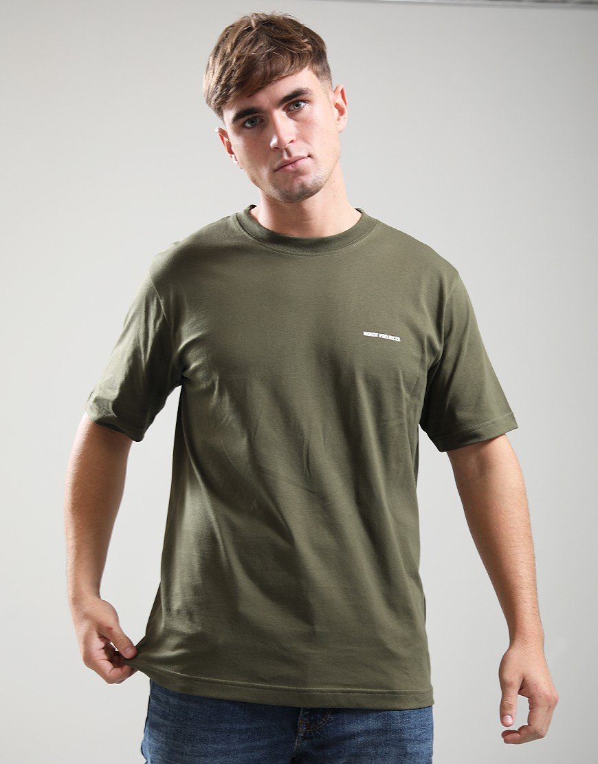 Norse Projects Johannes Print T-Shirt Olive Night