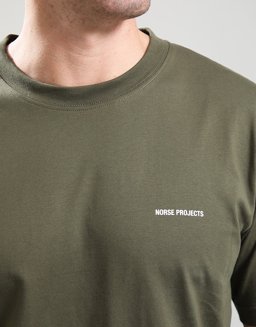Norse Projects Johannes Print T-Shirt Olive Night