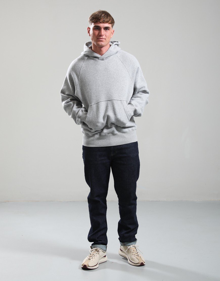 Norse Projects Kerid Relaxed Cotton Wool Hoodie Grey Melange