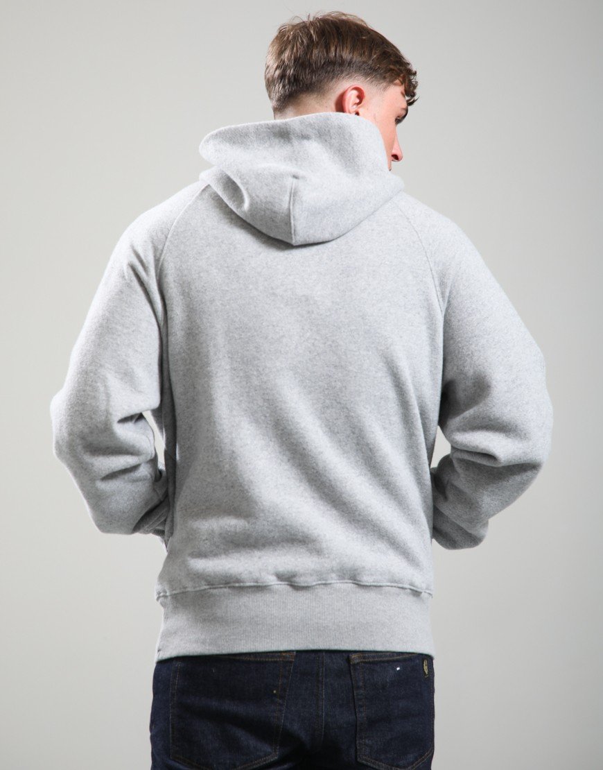 Norse Projects Kerid Relaxed Cotton Wool Hoodie Grey Melange