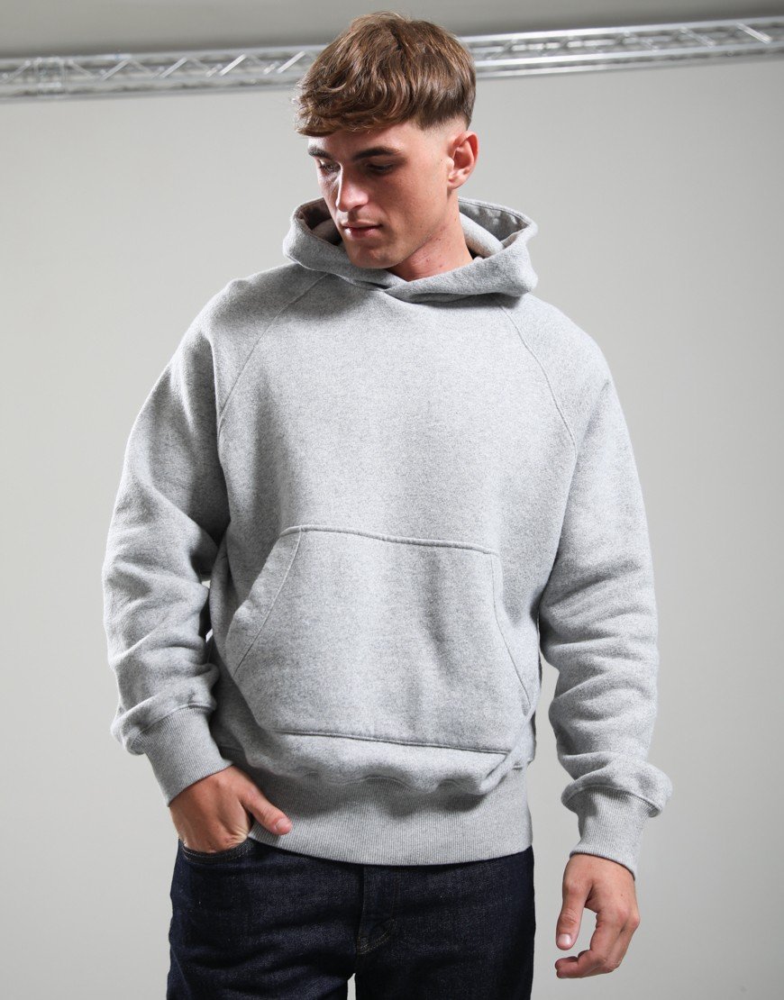 Norse Projects Kerid Relaxed Cotton Wool Hoodie Grey Melange