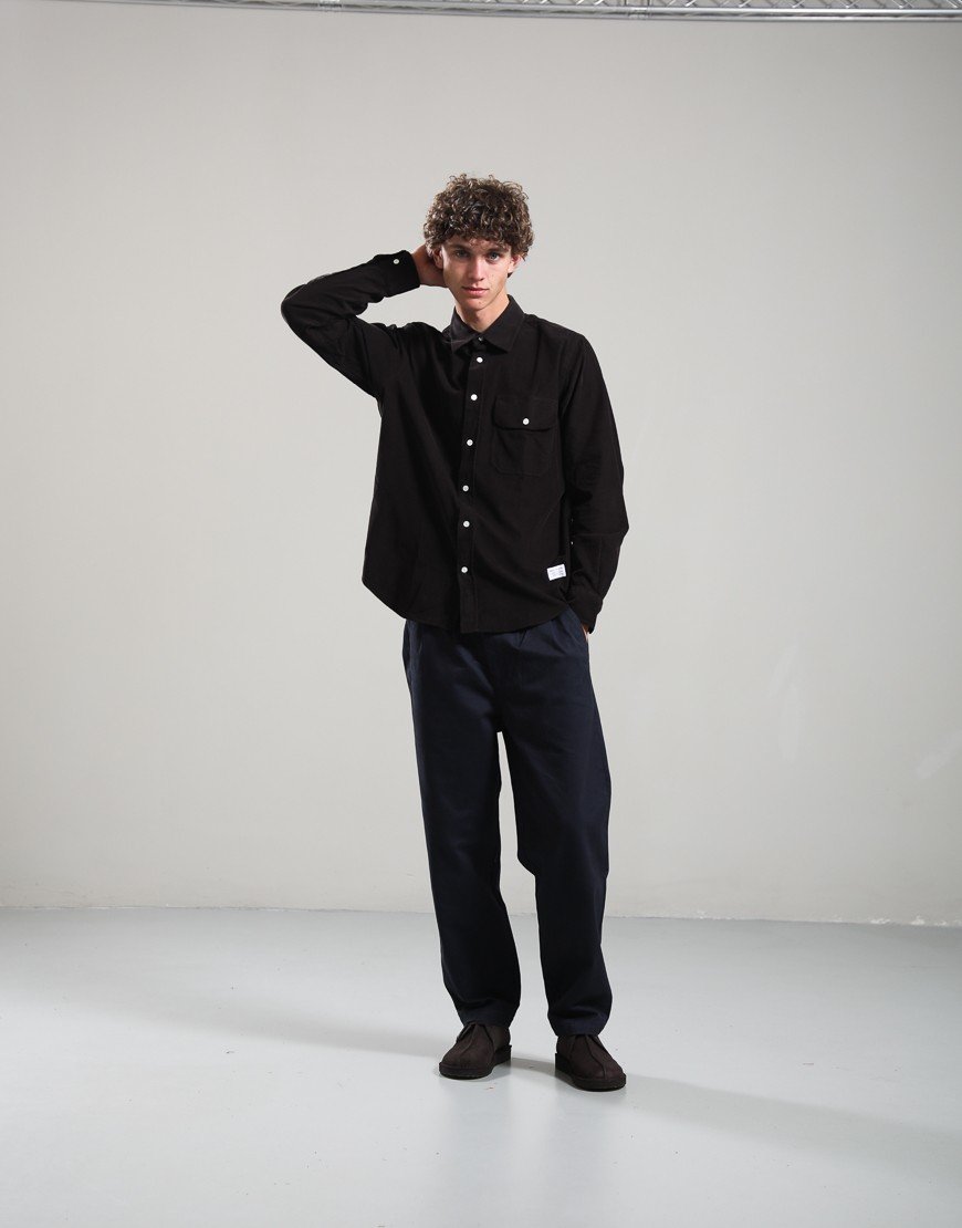 Norse Projects Kongshoved Relaxed Micro Cord Shirt Espresso