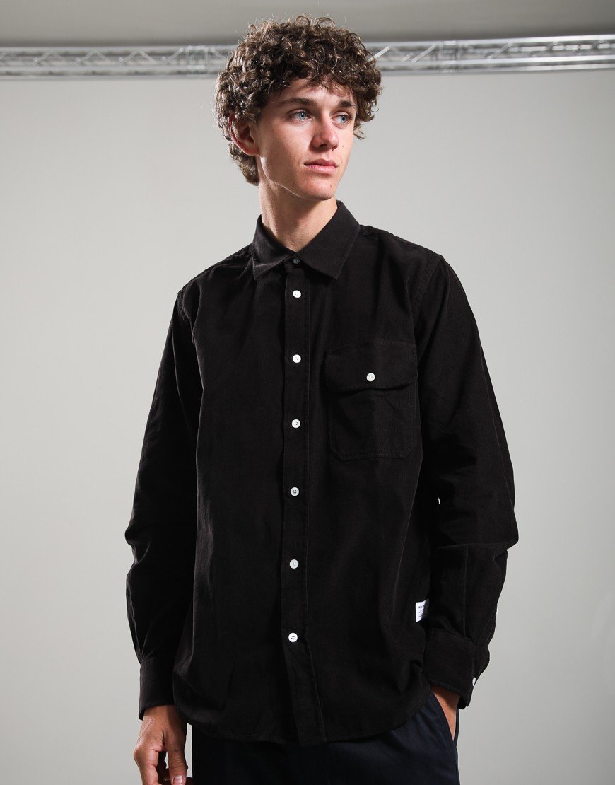 Norse Projects Kongshoved Relaxed Micro Cord Shirt Espresso