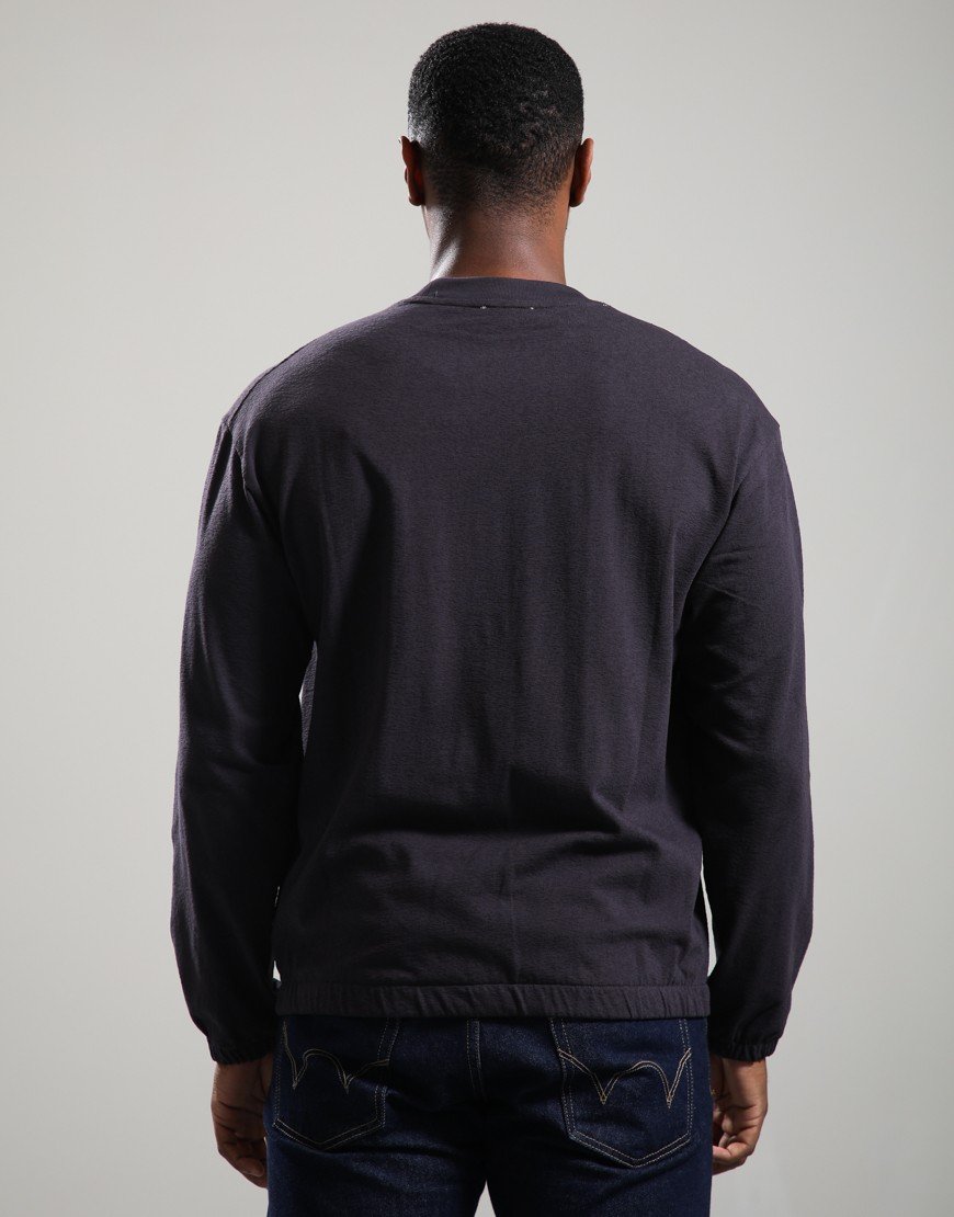 Norse Projects Kulhuse Relaxed Light Pile Jersey Sweat Darkest Purple