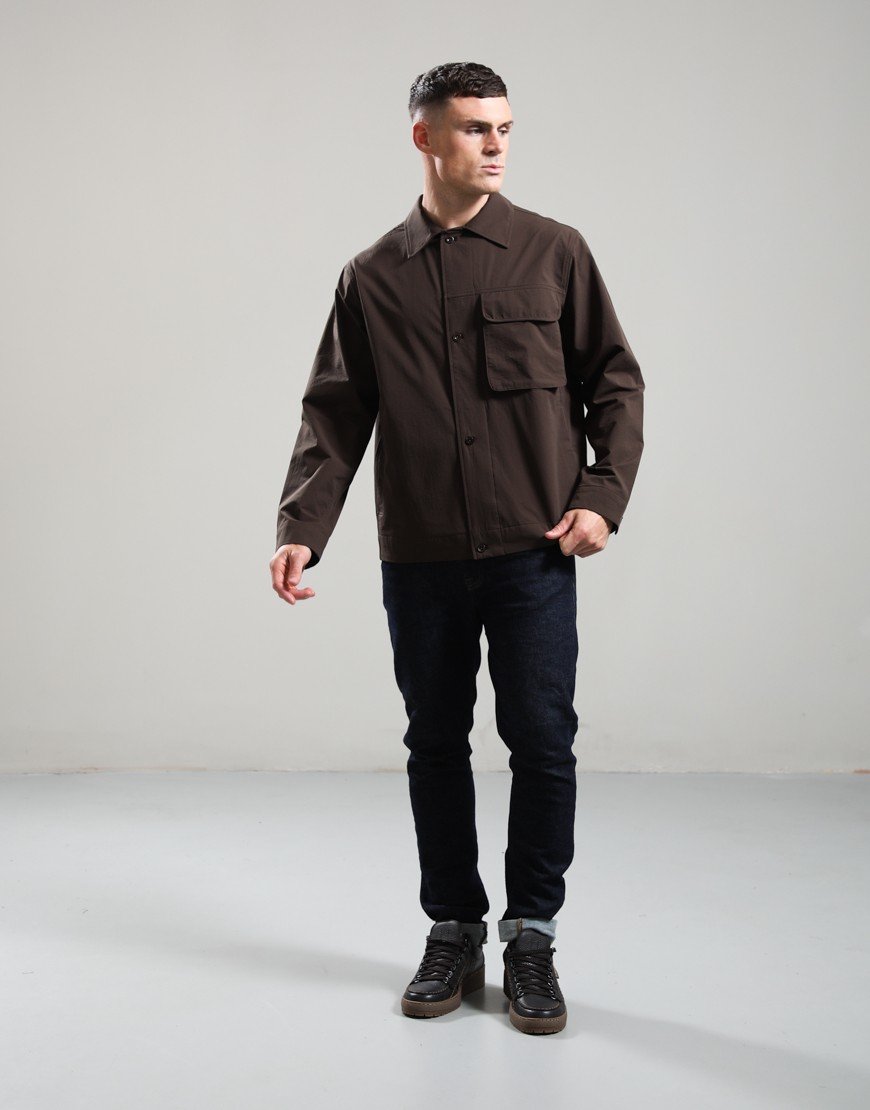 Norse Projects Mols Commuter Overshirt Delicioso Brown