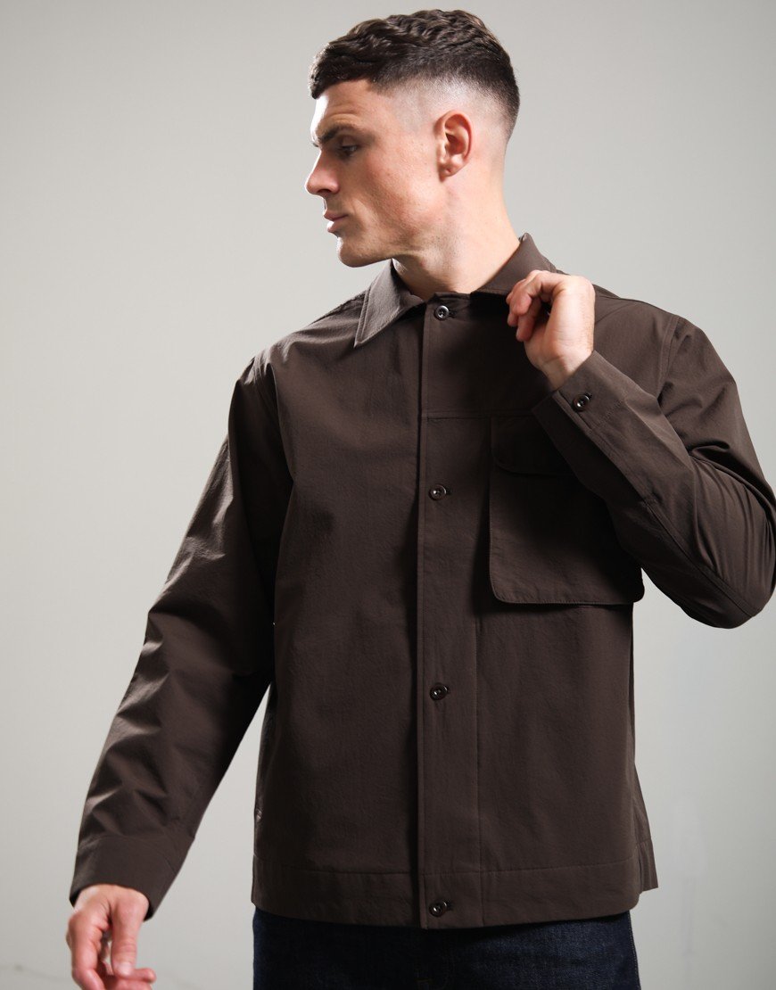 Norse Projects Mols Commuter Overshirt Delicioso Brown