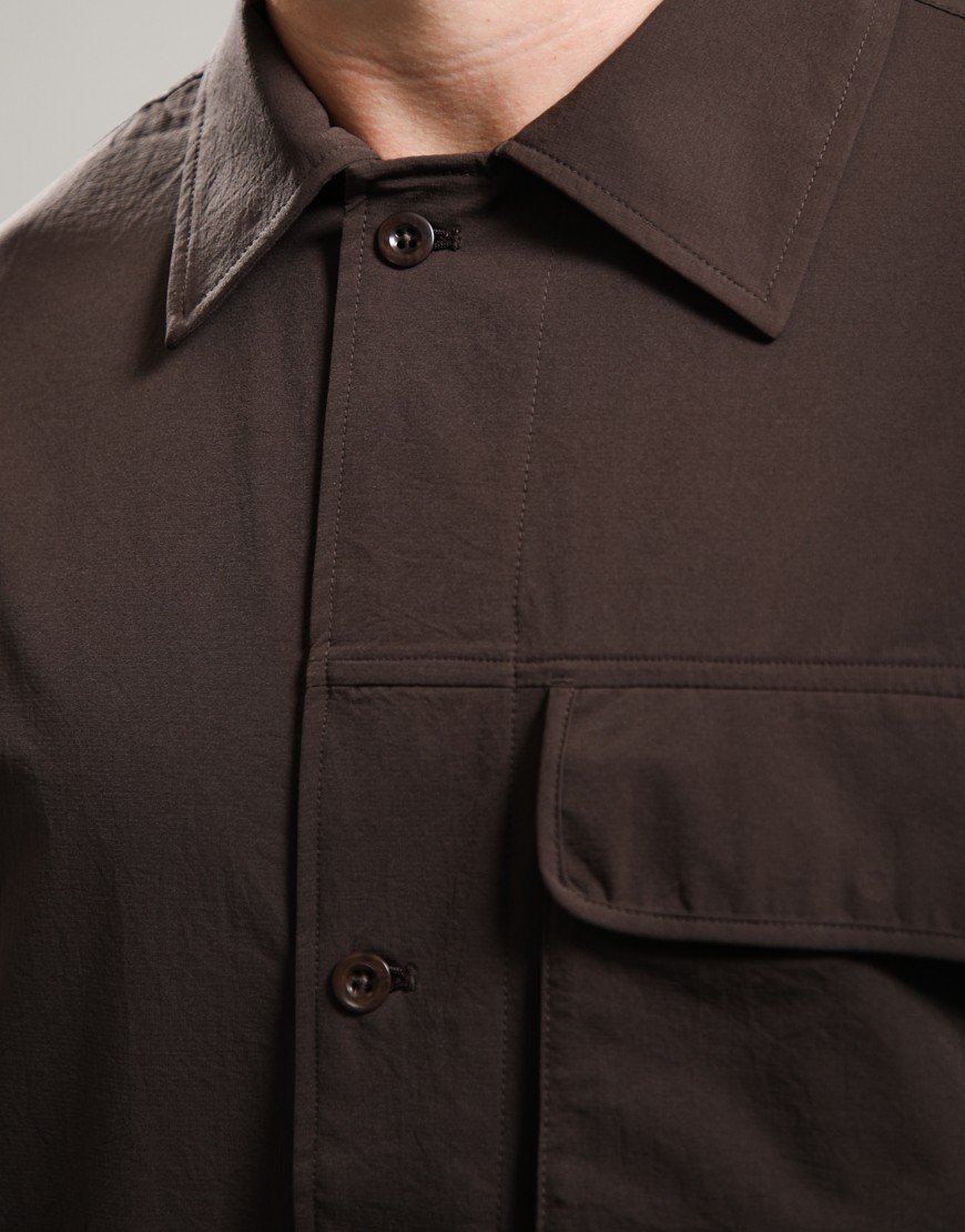 Norse Projects Mols Commuter Overshirt Delicioso Brown