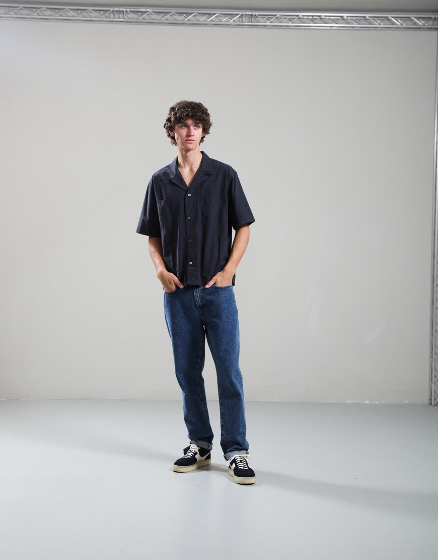 Norse Projects Mols Tencel Shirt Dark Navy