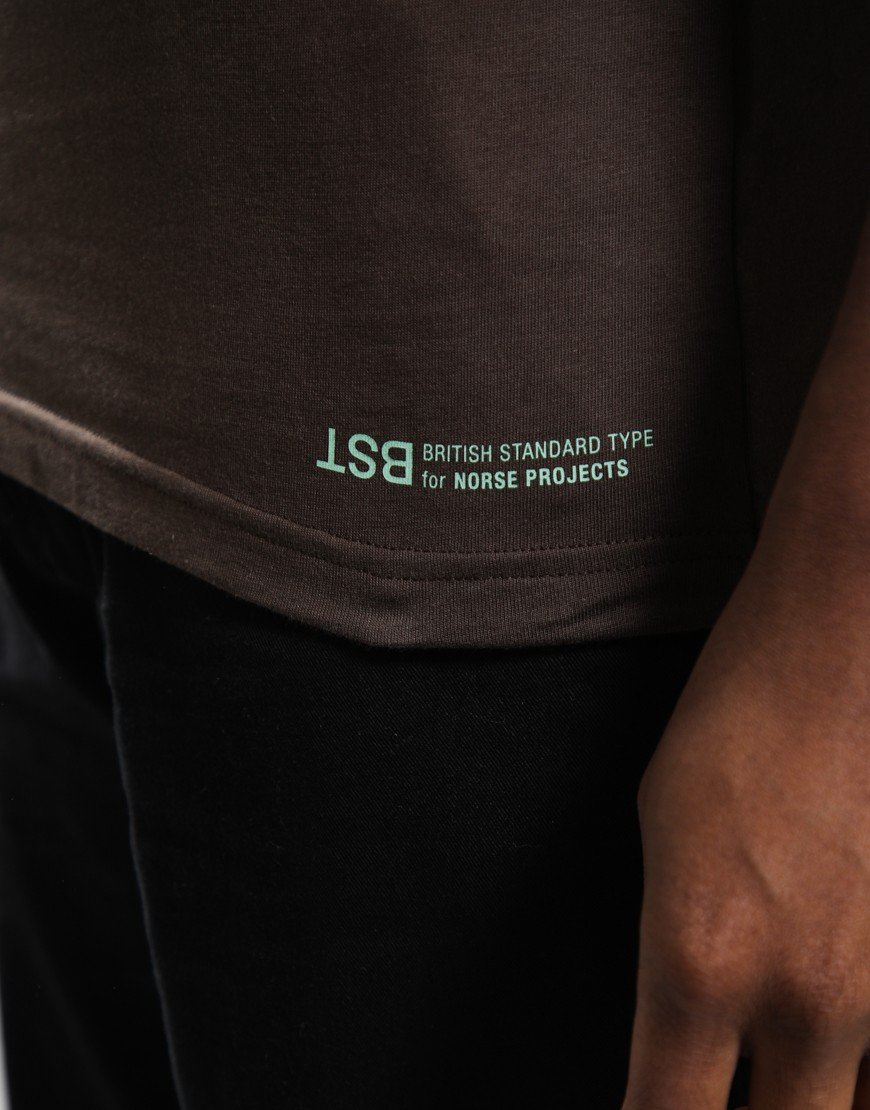Norse x BST Back Print T-Shirt Delicioso Brown