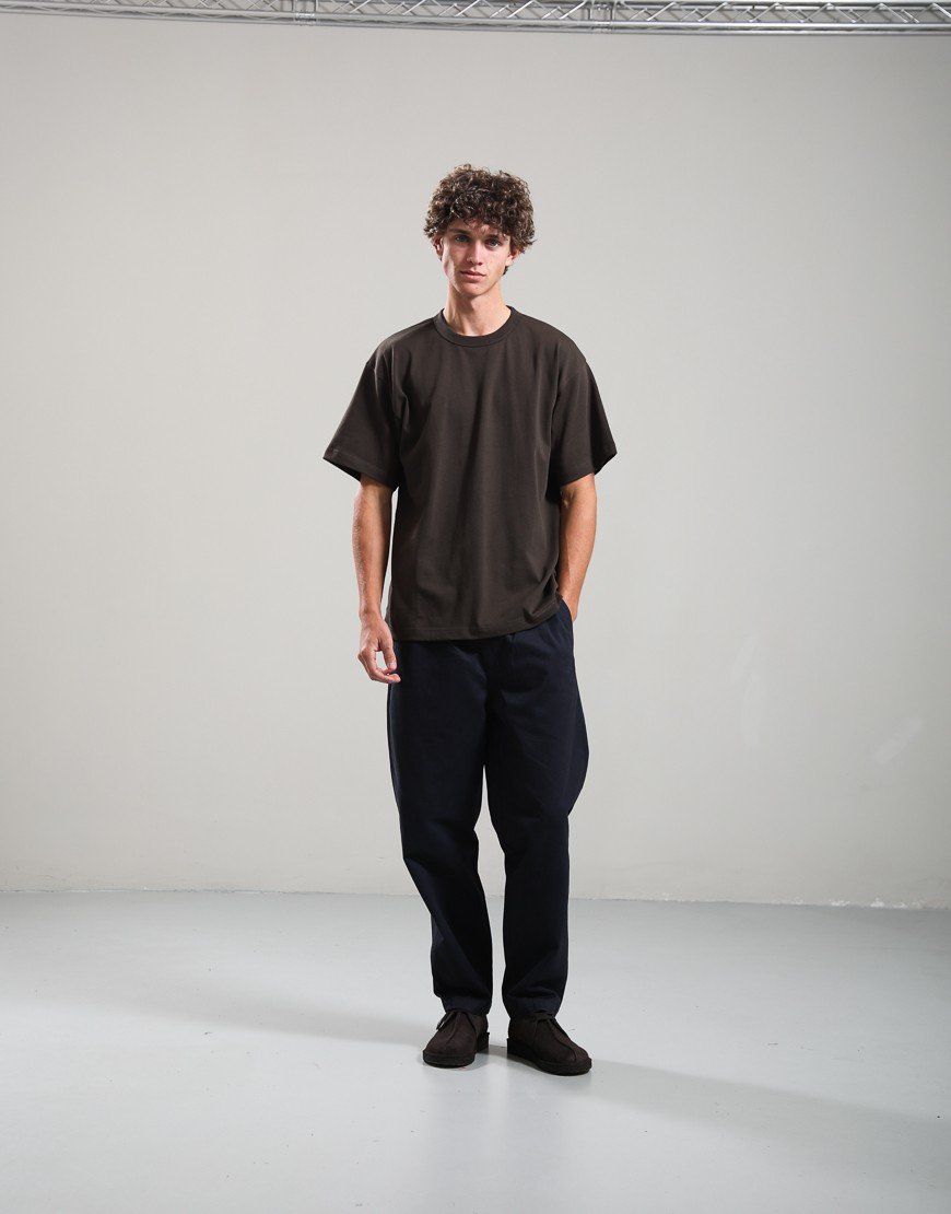 Norse Projects Snekkersten Organic Arch Print T-Shirt Delicioso Brown