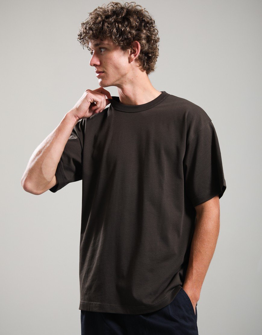 Norse Projects Snekkersten Organic Arch Print T-Shirt Delicioso Brown