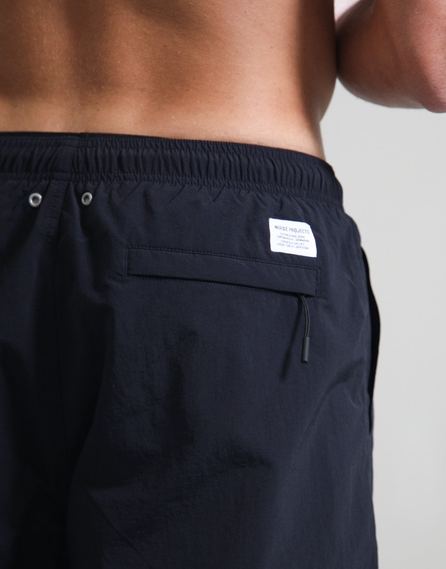 Norse Projects Sund Relaxed Recycled Nylon Swim Shorts Dark Navy