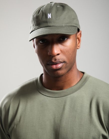 Norse Projects Twill Sports Cap Olive Night