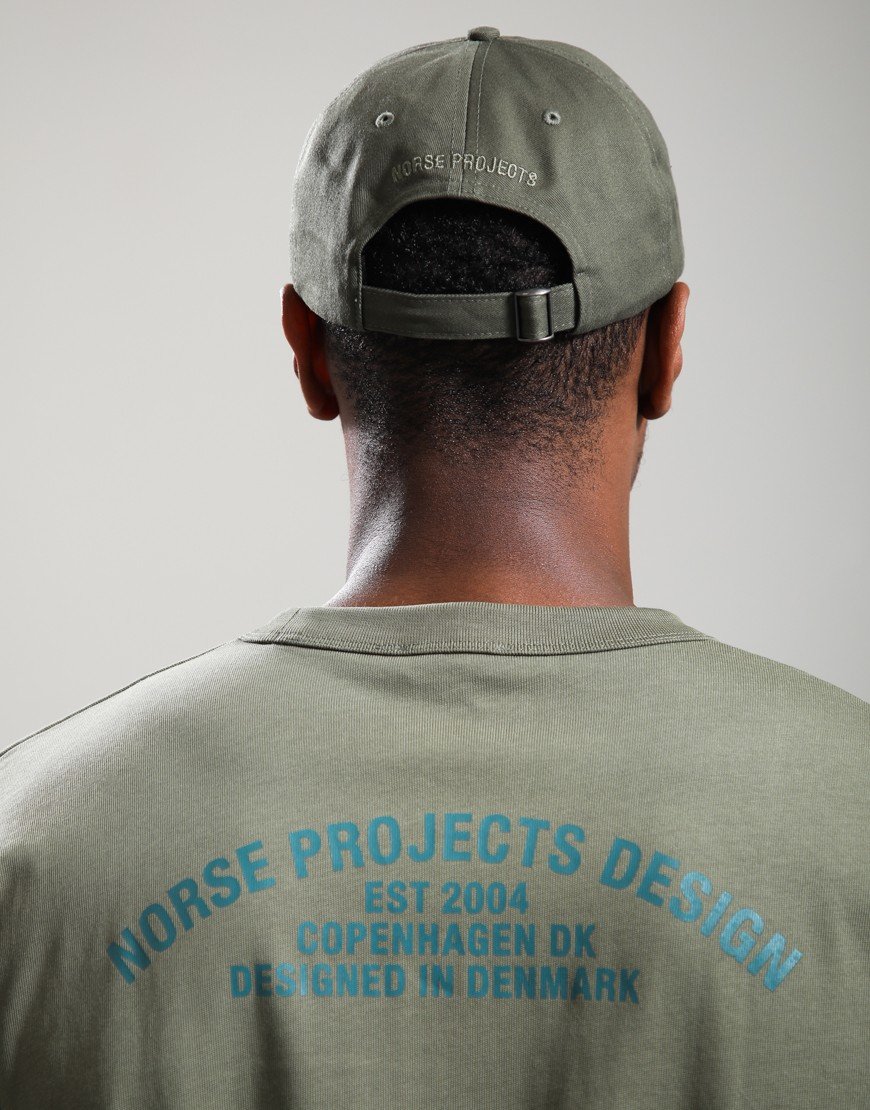 Norse Projects Twill Sports Cap Olive Night