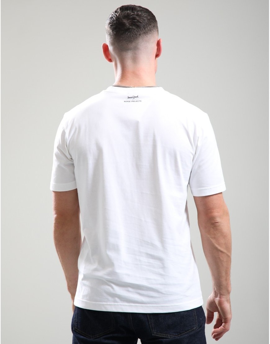 Norse x Daniel Frost Benchmark Print T-shirt White