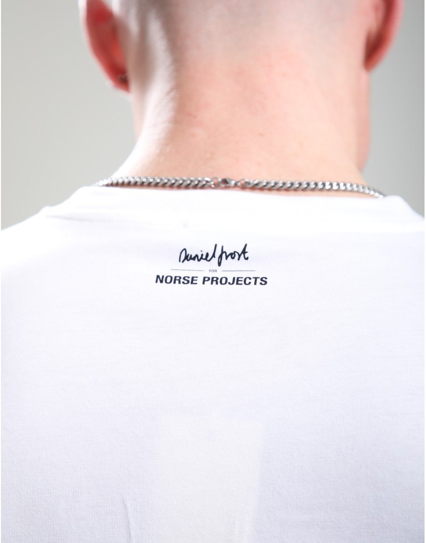 Norse x Daniel Frost Benchmark Print T-shirt White