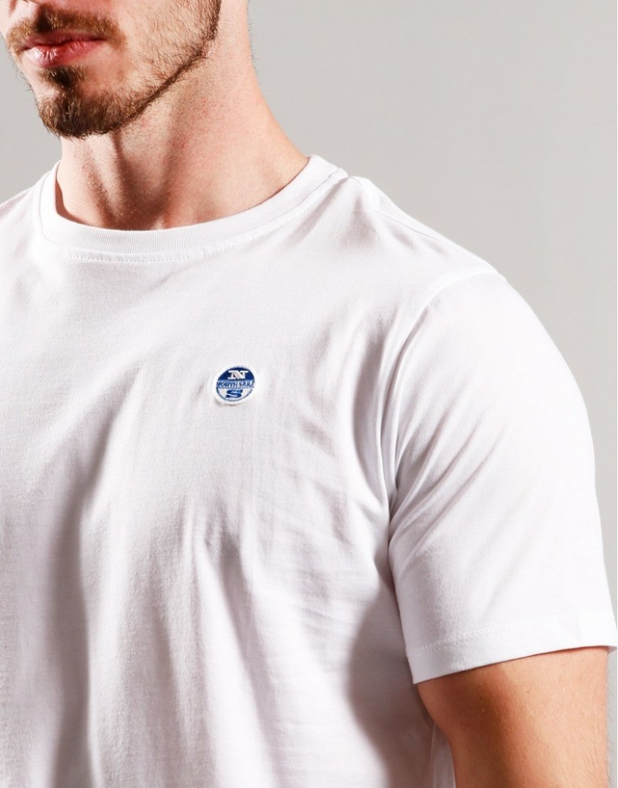 North Sails Bianco Cotton Men T-Shirt