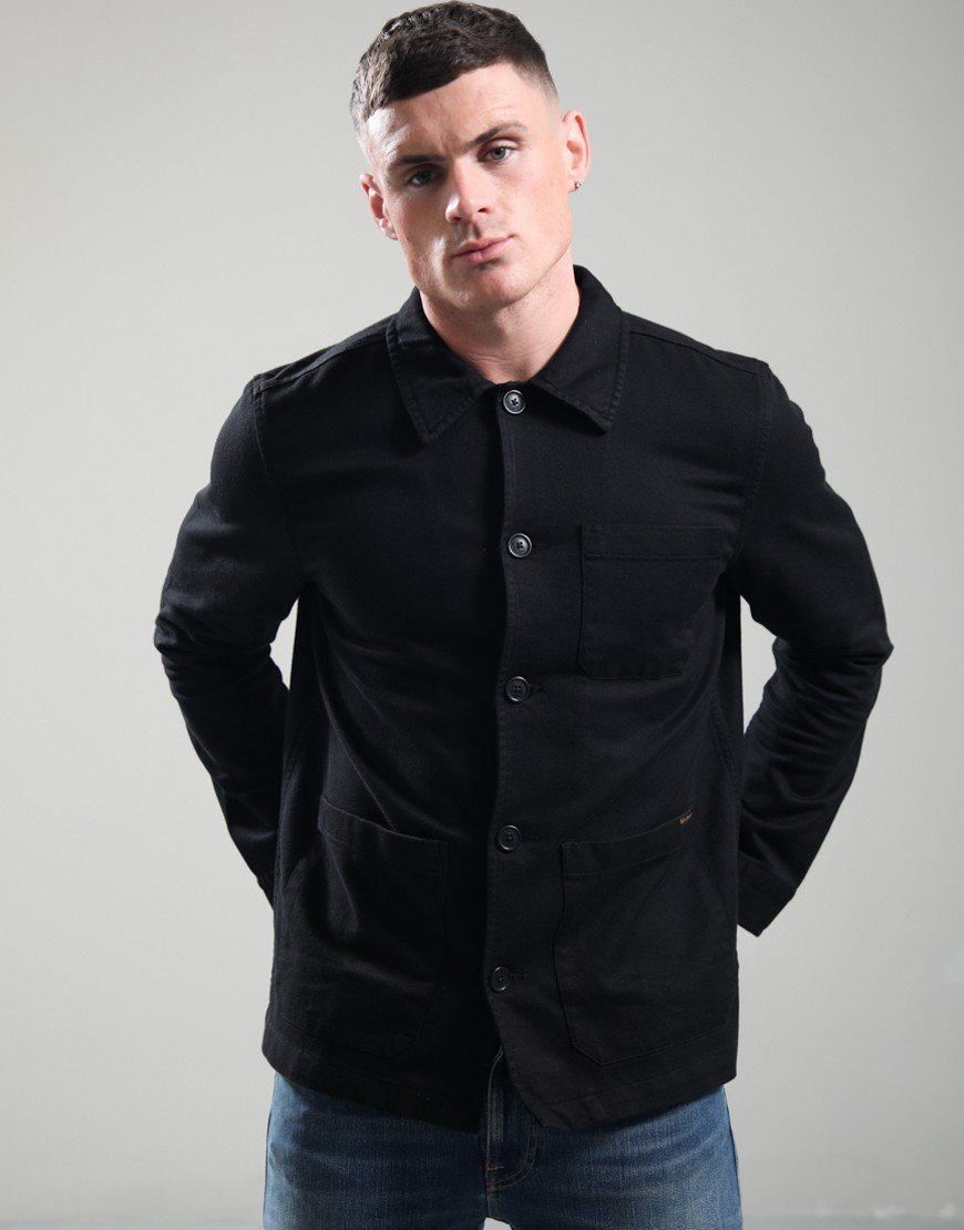 Nudie Jeans Co. Barney Worker Jacket Black