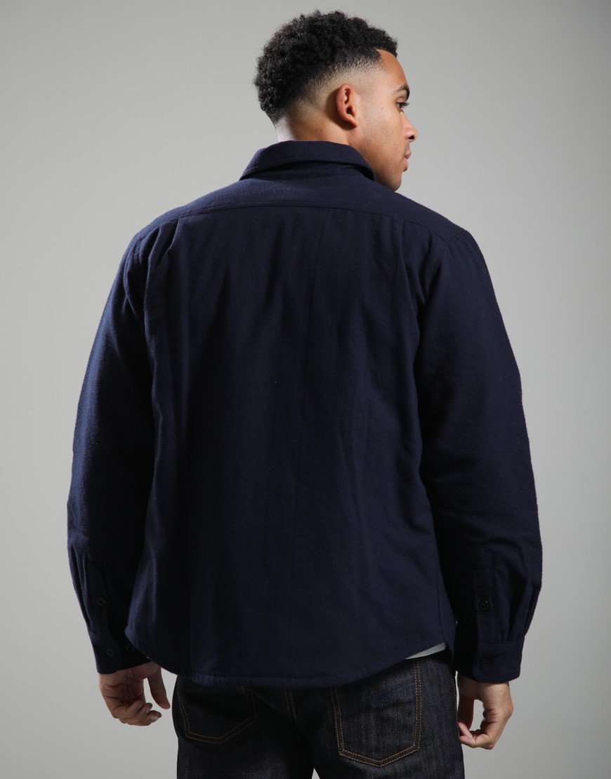 Nudie Jeans Co. Glenn Padded Shirt Flannel Blueberry