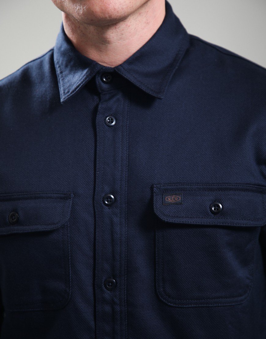 Nudie Jeans Co. Glenn Padded Shirt Navy