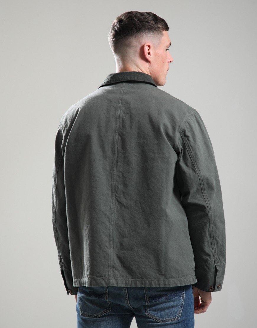 Nudie Jeans Co. Howie Chore Jacket Duck Canvas Green