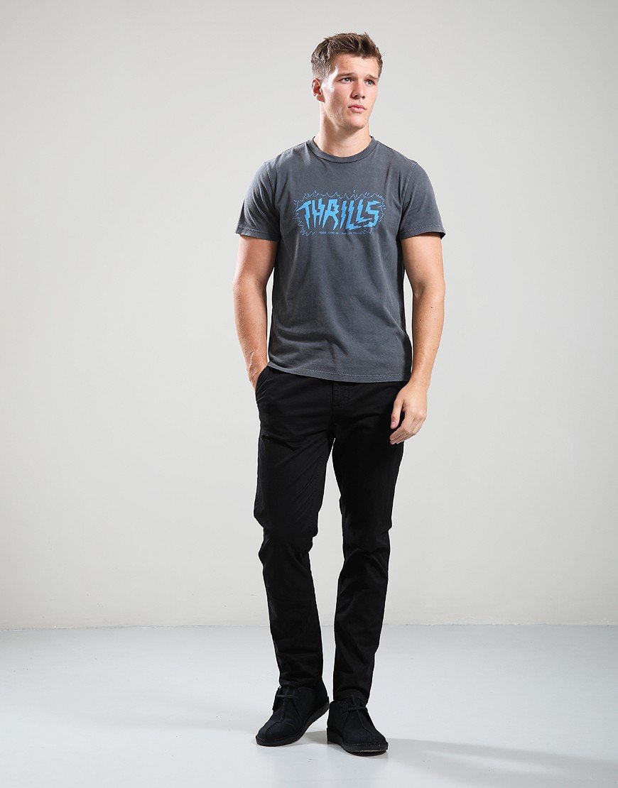 Nudie Jeans Co. Roy Thriller Tracks T-Shirt Anthracite