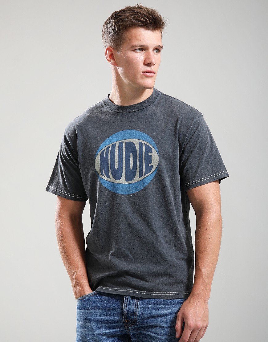 Nudie Jeans Co. Koffe Nudie T-Shirt Anthracite