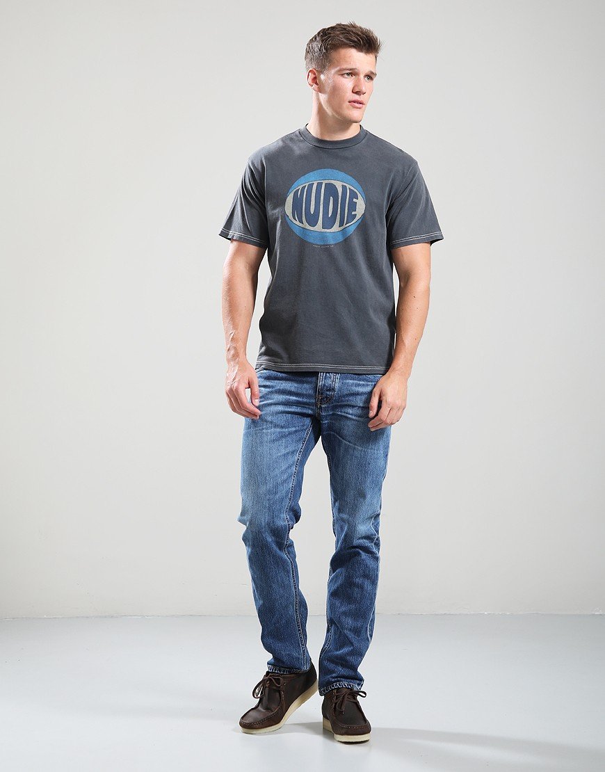 Nudie Jeans Co. Koffe Nudie T-Shirt Anthracite