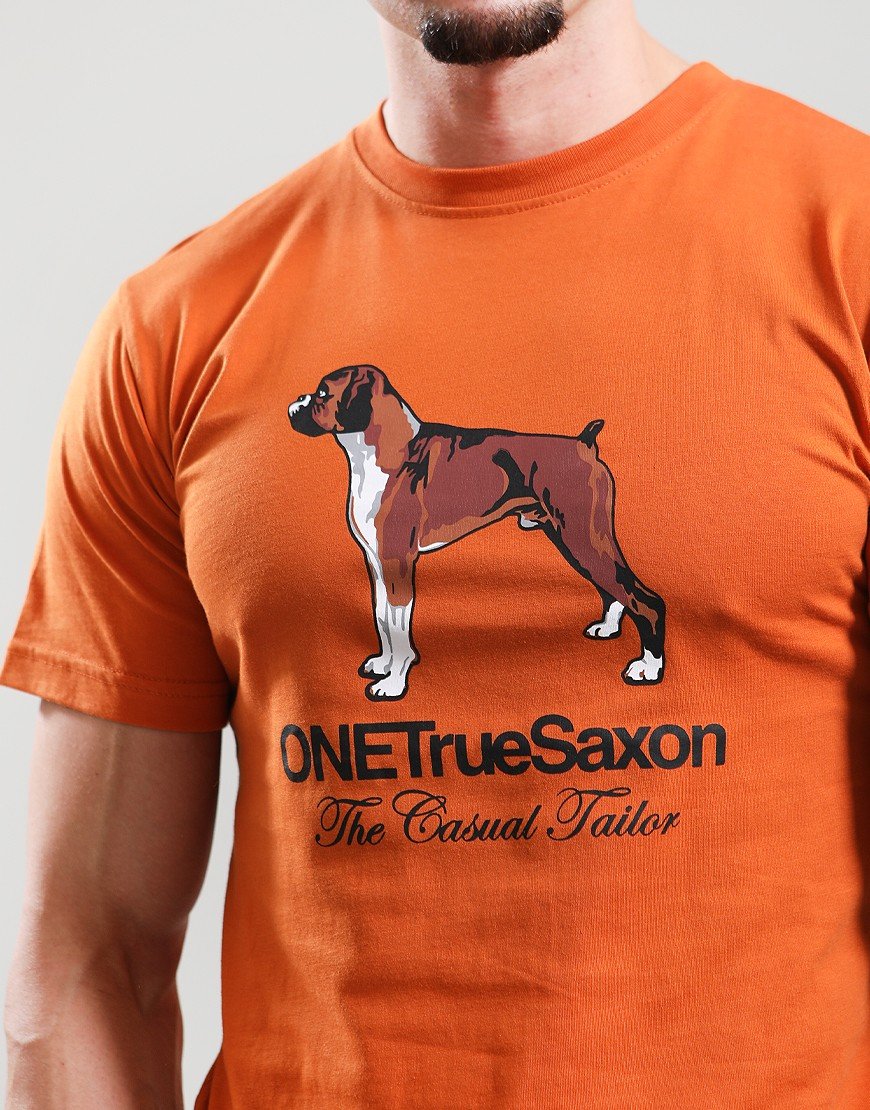 One True Saxon Dawg T-Shirt Dark Orange