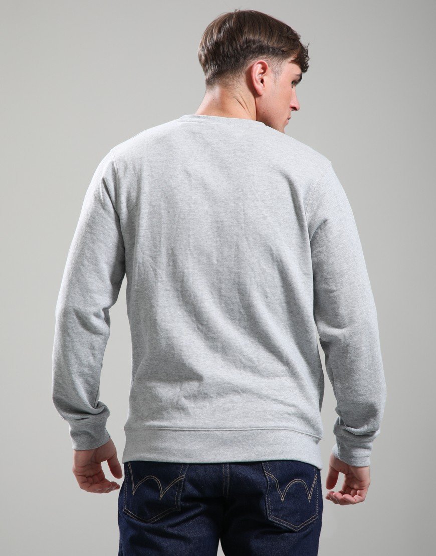 One True Saxon Dexon Crew Sweat Grey Marl