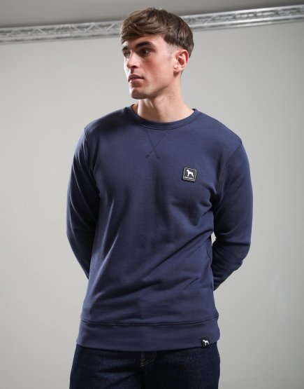 One True Saxon Dexon Crew Sweat Navy