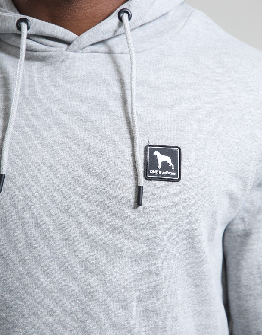 One True Saxon Dexon Hoodie Grey Marl