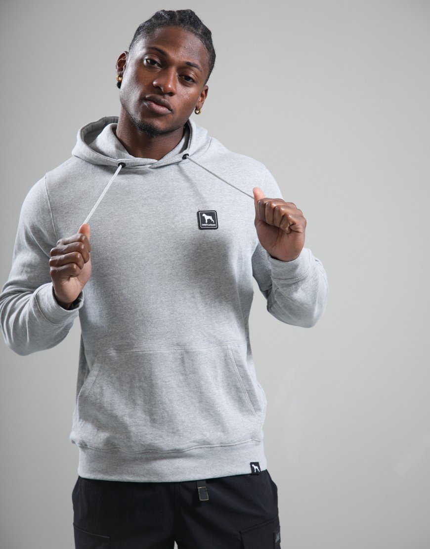 One True Saxon Dexon Hoodie Grey Marl