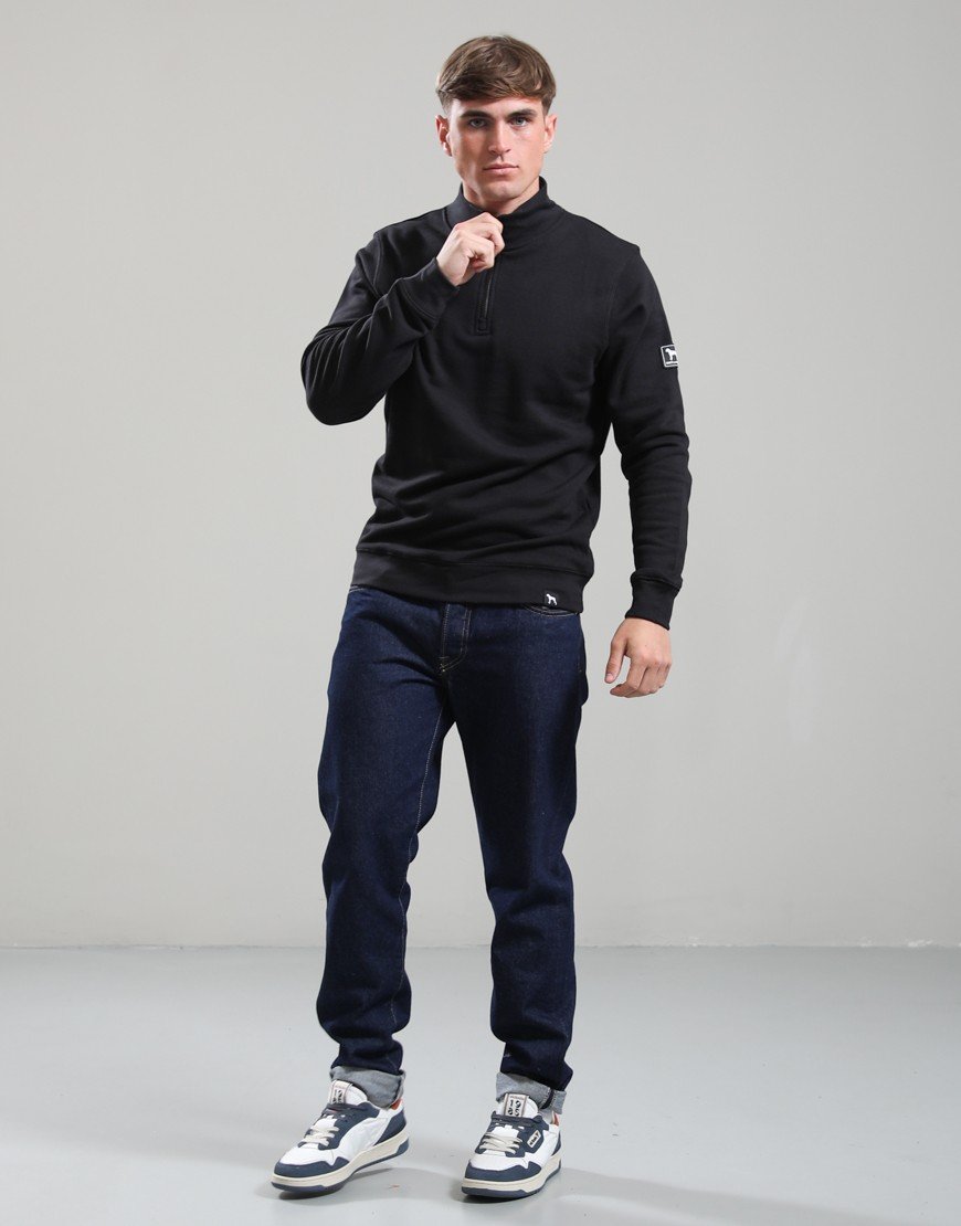 One True Saxon Dexon 1/4 Zip Sweat Black