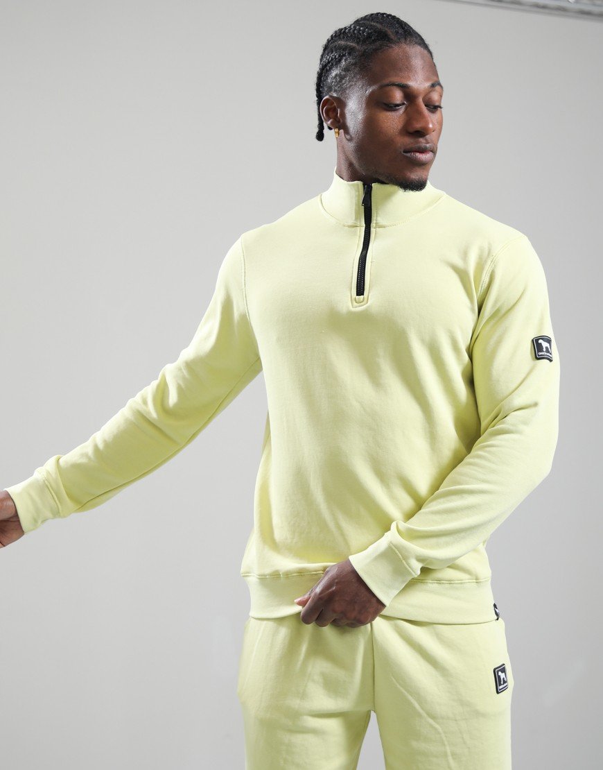 One True Saxon Dexon 1/4 Zip Sweat Olive