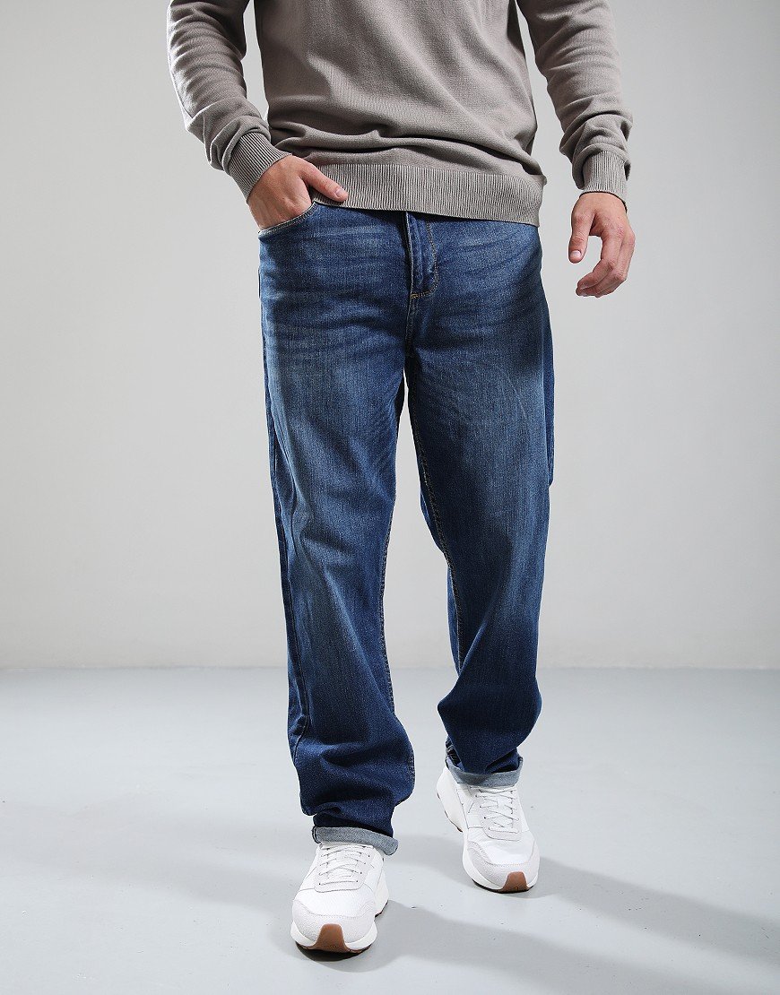 One True Saxon Eton Regular Jeans Mid Wash
