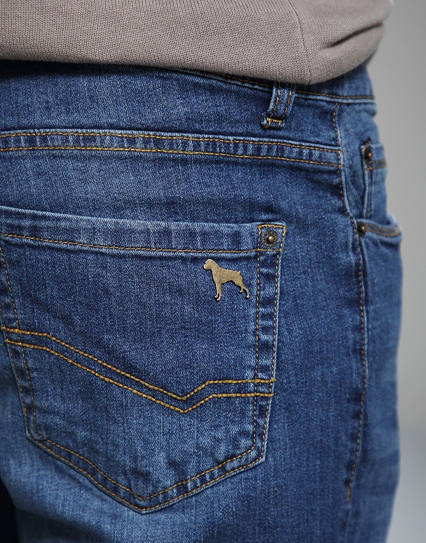One True Saxon Eton Regular Jeans Mid Wash