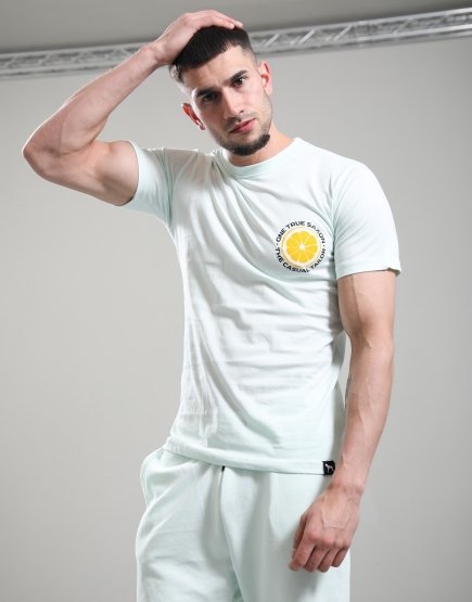 One True Saxon Lemon T-Shirt Turquoise