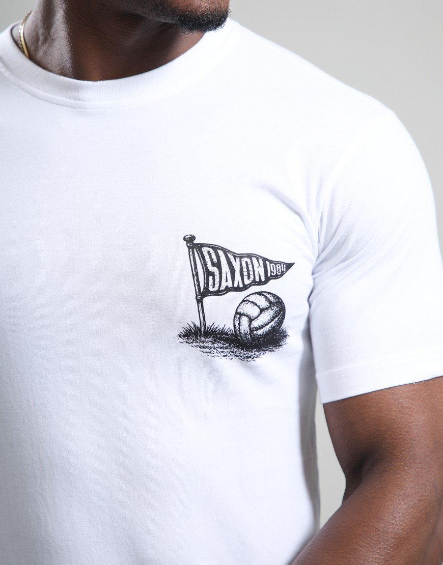 One True Saxon Flag T-Shirt Optic White