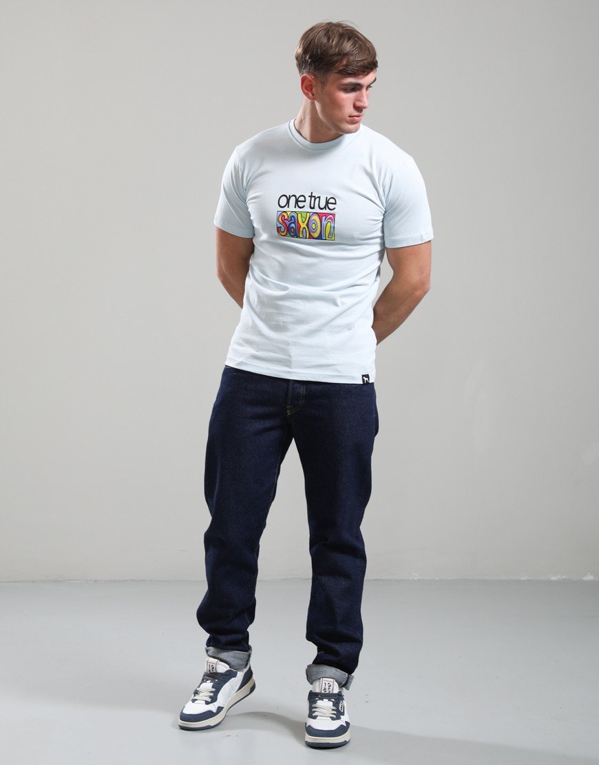 One True Saxon Ryda T-Shirt Cool Blue