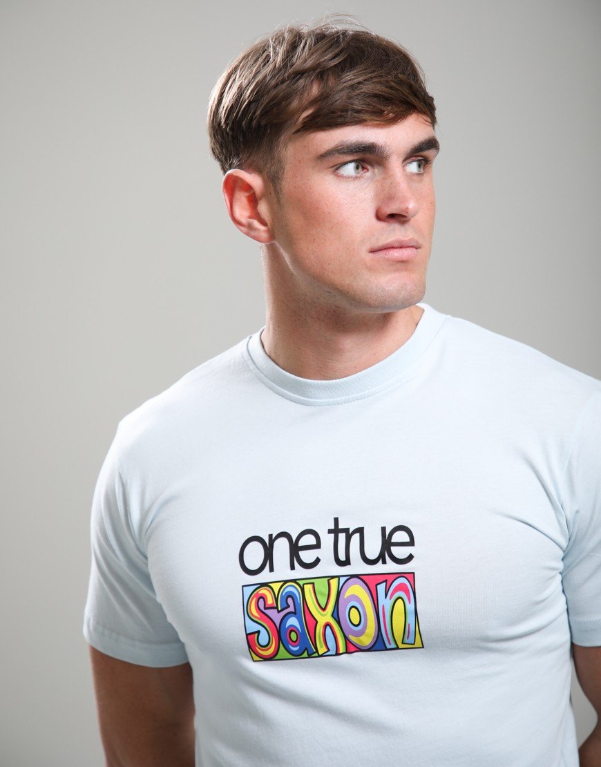 One True Saxon Ryda T-Shirt Cool Blue