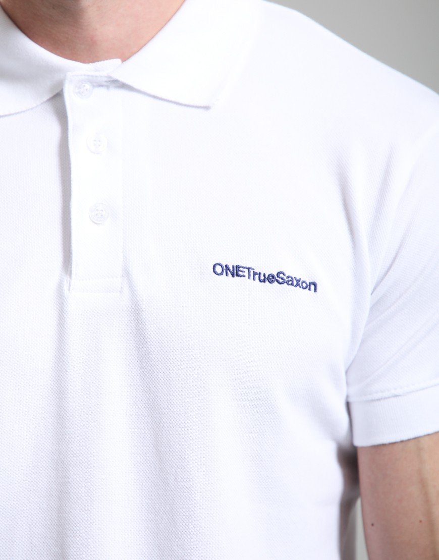 One True Saxon Summon Polo Shirt Optic White